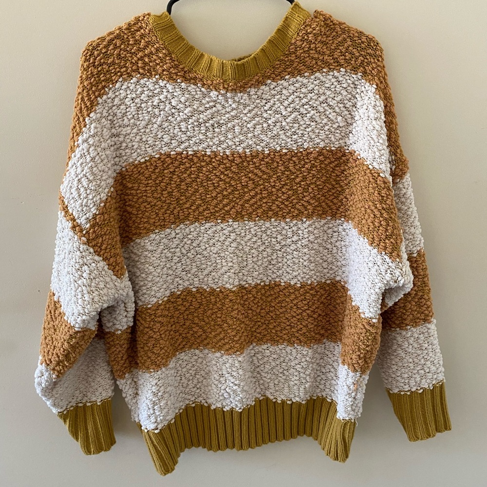 Soft open back sweater